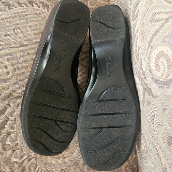 CLARKS Bendables Women's 8M Brown Croc Embossed Slip-On Loafers - Picture 10 of 10